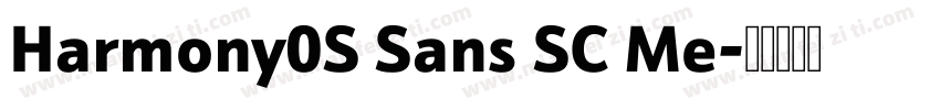 Harmony0S Sans SC Me字体转换